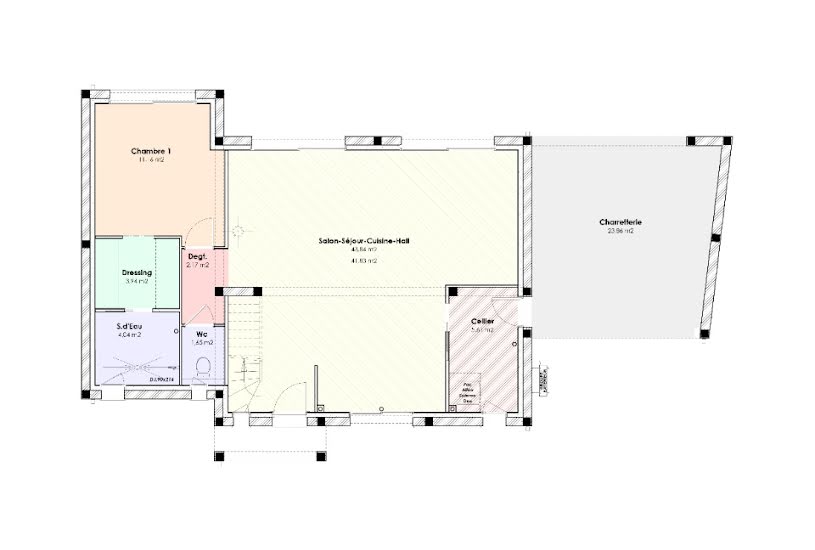  Vente Terrain + Maison - Terrain : 1 700m² - Maison : 128m² à Chouzé-sur-Loire (37140) 