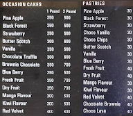 Cafe & Bakers menu 3