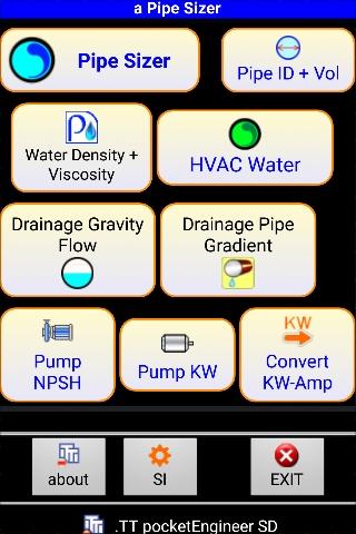 Water Pipe sizing - Pipe Sizer