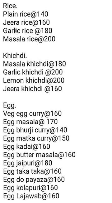 Seven Spice Veg-Non Veg menu 