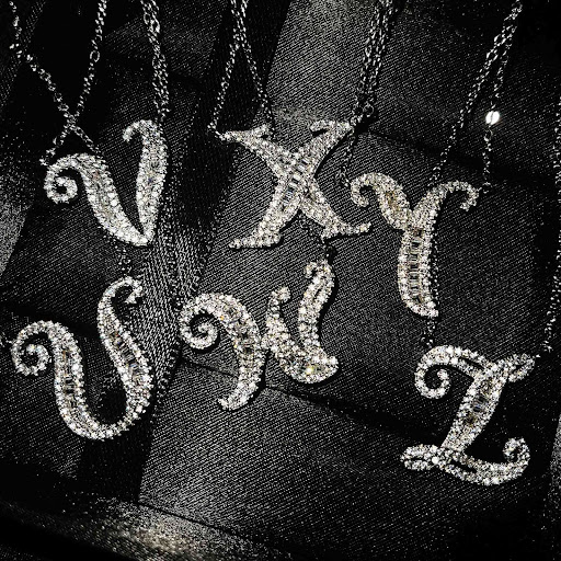Title 6, French English Letter Pendant Necklace 26 Lette...