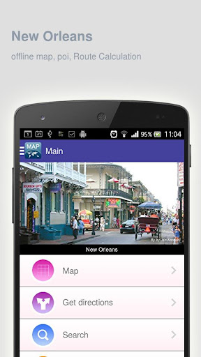 New Orleans Map offline