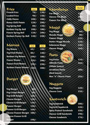 Food Gram menu 