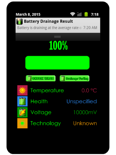 Draining battery