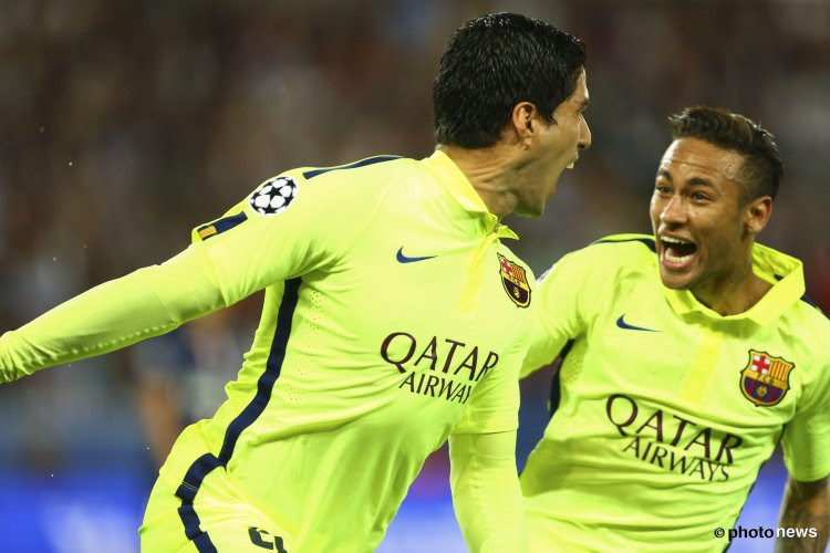 Neymar et Suarez font oublier Messi: à eux deux, ils marquent autant de buts!