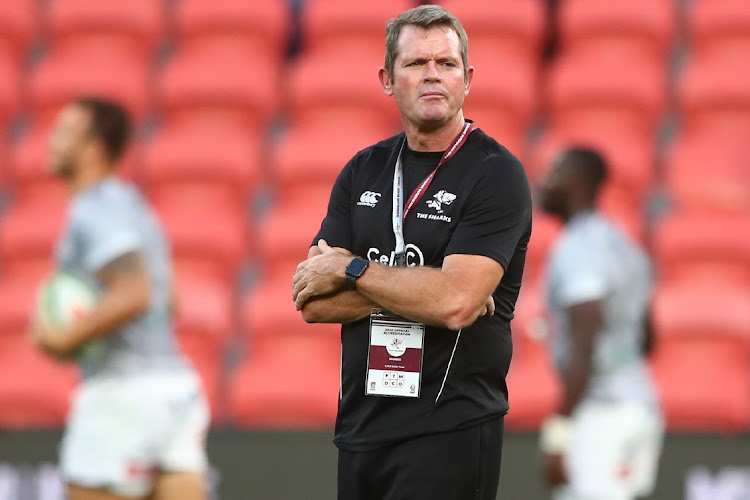 Sharks coach Sean Everitt. Picture: CHRIS HYDE/GETTY IMAGES