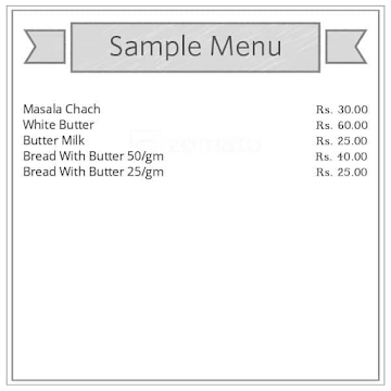 Jain Pavitra Chach Bhandar menu 