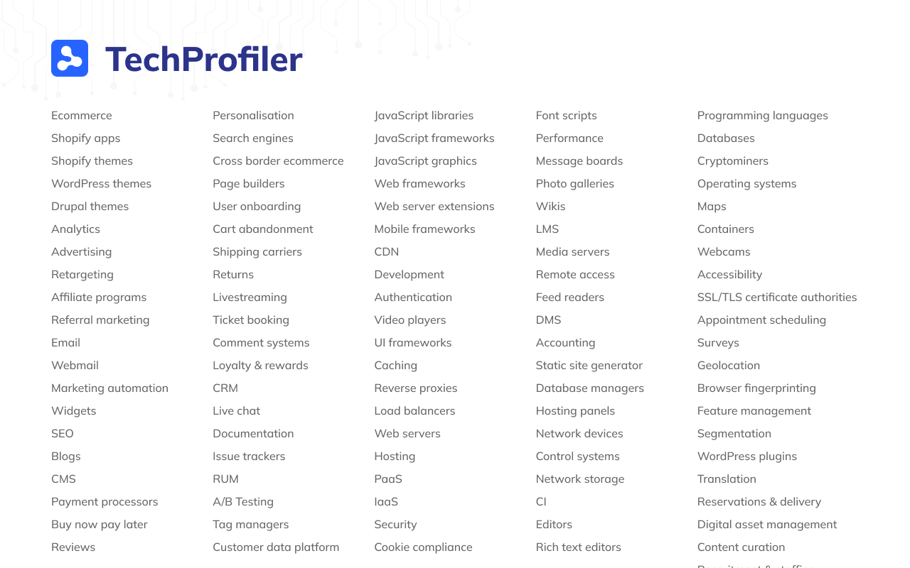 Technology Profiler by SimplyTrends.co Preview image 6