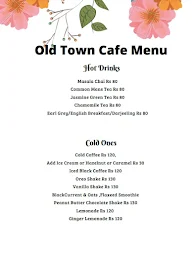 Old Town Cafe menu 1