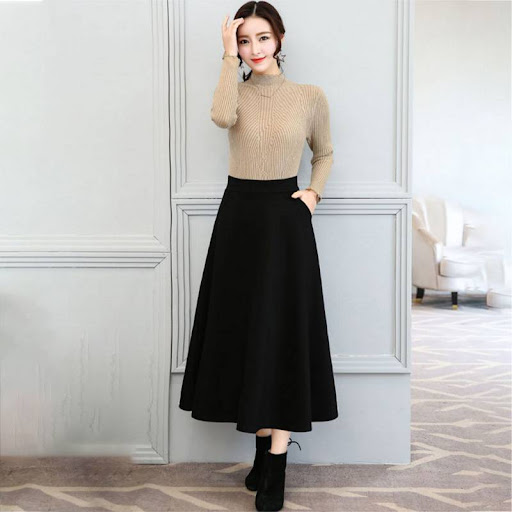 Title 4, Womens Elastic High Waist Slim Skirt Flatterin...