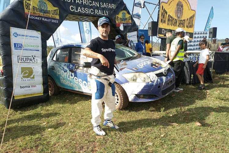 Leonardo Varese during Eldoret Rally finish