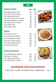 Gandharv Fast Food menu 2