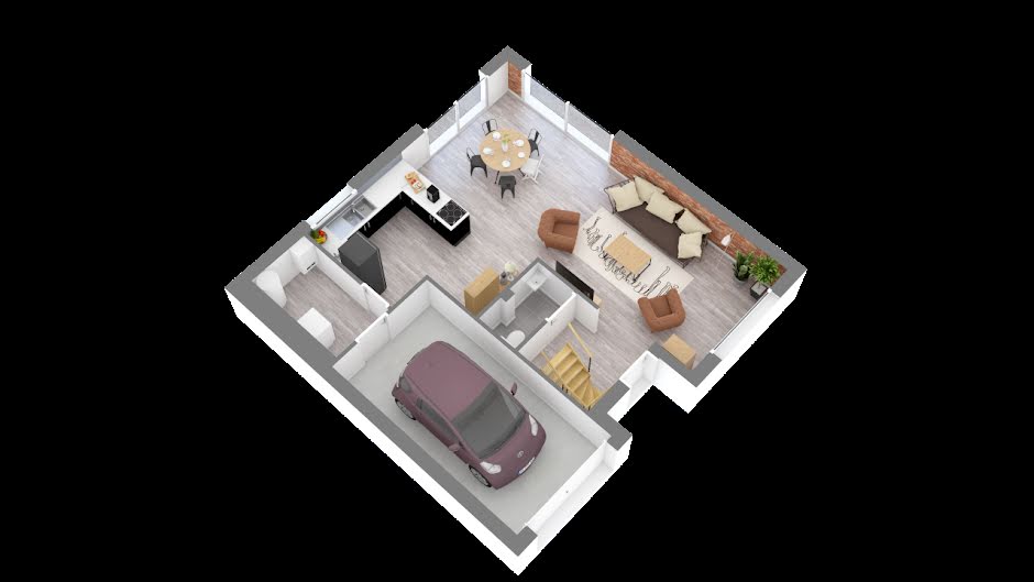 Vente maison neuve 4 pièces 85.53 m² à Wavrechain-sous-Faulx (59111), 209 000 €