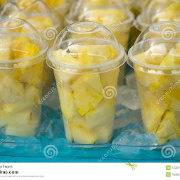 Fresh Pineapple Cup