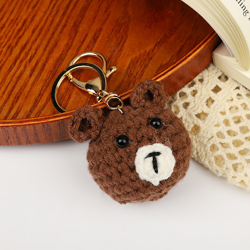 Title 14, Cartoon Animal Car Key Ring Wool Woven Bag Pack...