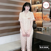 Bộ Pyjama Nữ Áo Cộc Quần Ngố Họa Tiết Nơ Nhiều Màu Chất Lụa Cao Cấp Xuamki Store Bo026B