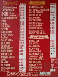 Chaina Ram Sindhi Confectioners menu 1