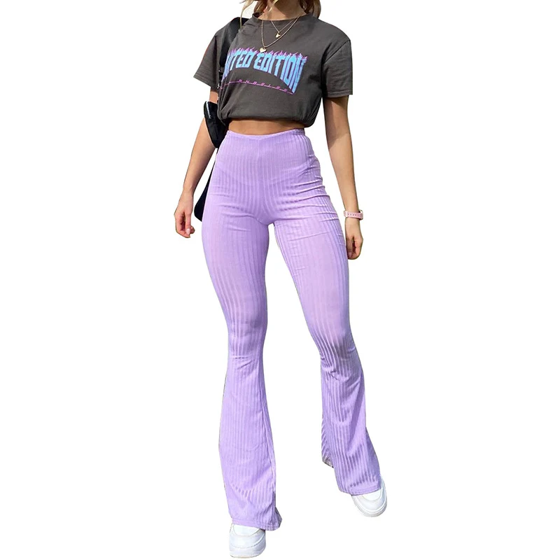 Şık Örgü Yüksek Bel Micro-la Pantolon Kadın – Rahat ve Günlük Tarz, Şık ve Konforlu Tasarım, Günlük Kullanım ve Kombinler İçin İdeal.