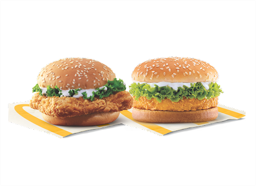 McChicken Burger + McSpicy Chicken Burger