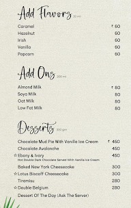 Kaffa Coffee Roasters menu 3