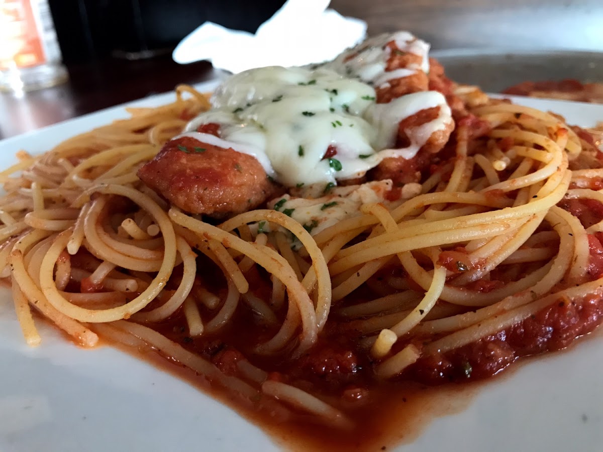 Gluten free chicken parm!