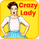 Crazy lady icon