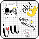 Descargar Cute Word Doodle Emoji Stickers Instalar Más reciente APK descargador