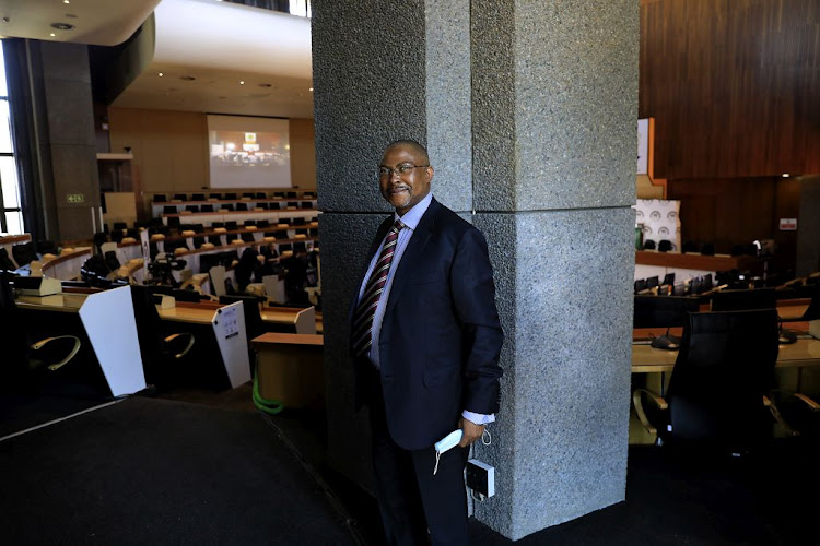 Former Transnet CEO Siyabonga Gama at the state capture inquiry in Johannesburg on March 11 2021.