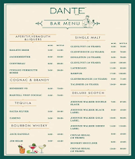 Dante Bar menu 2