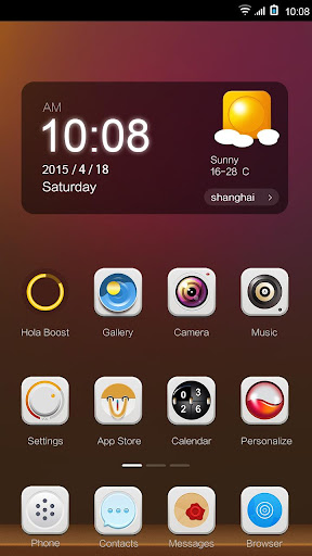 Crimson Hola Launcher Theme