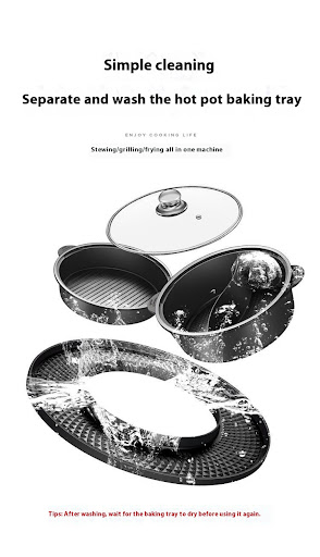 Title 6, Korean-style Electric Barbecue All-in-one Pot. ...