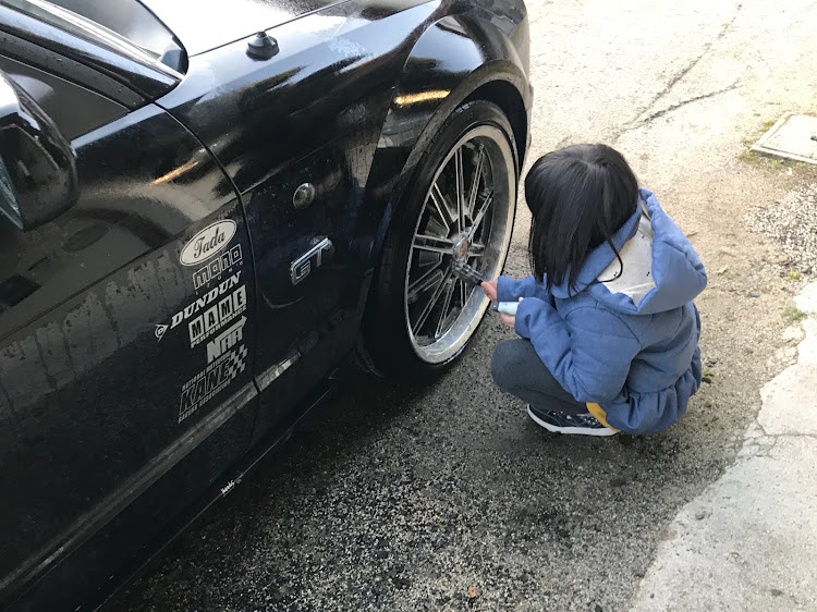 マスタング クーペの愛車の思い出・洗車・愛姪に関するカスタム事例の投稿画像1枚目