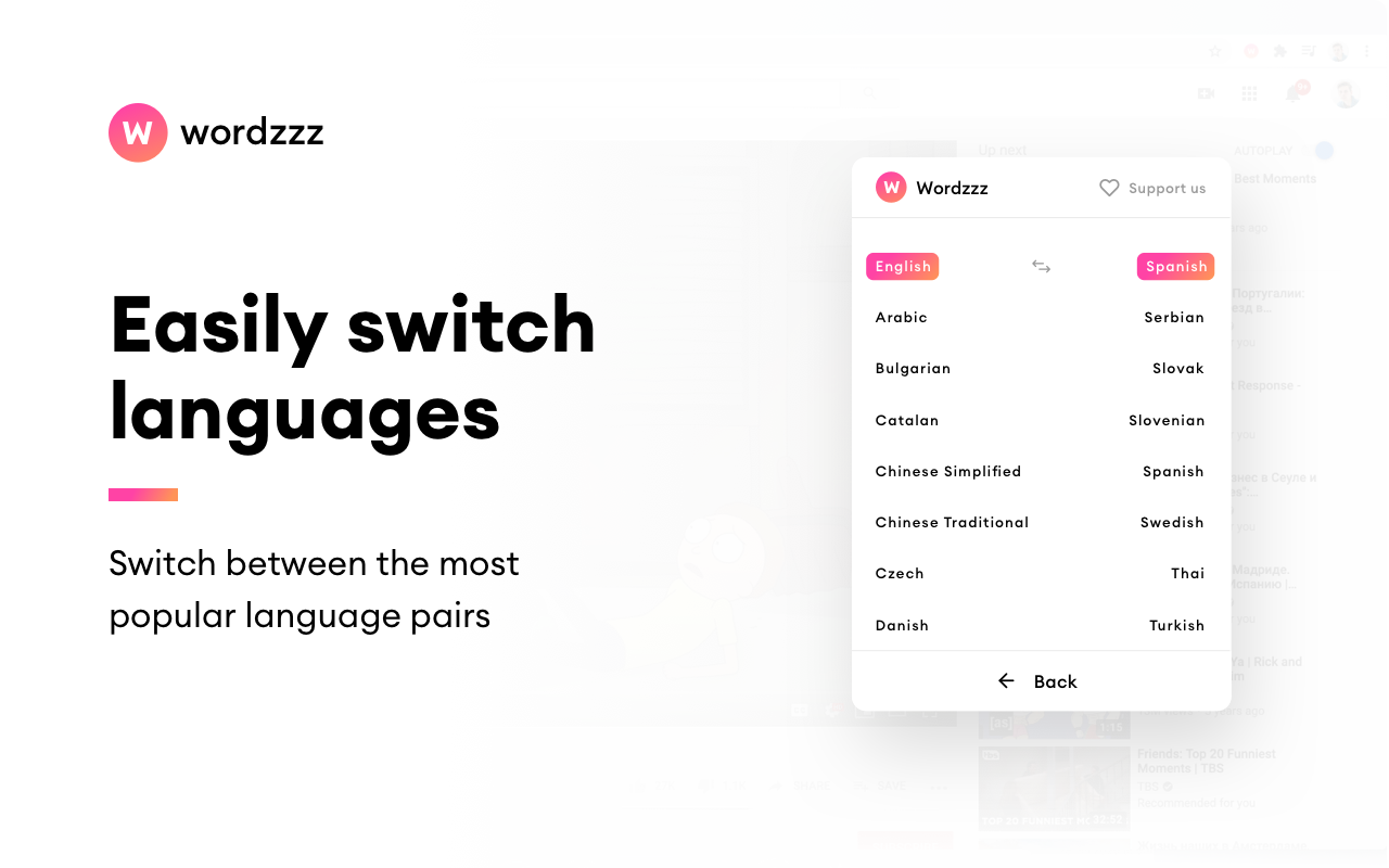 Wordzzz – Learn language with video subs Preview image 11