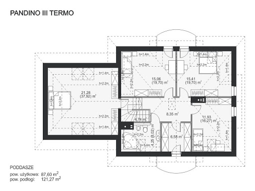 Pandino III Termo - Rzut poddasza