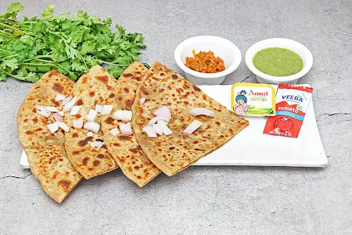 2 Aloo Pyaaz Paratha Combo