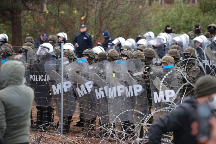 The Polish government has deployed 15,000 soldiers to the border with Belarus.