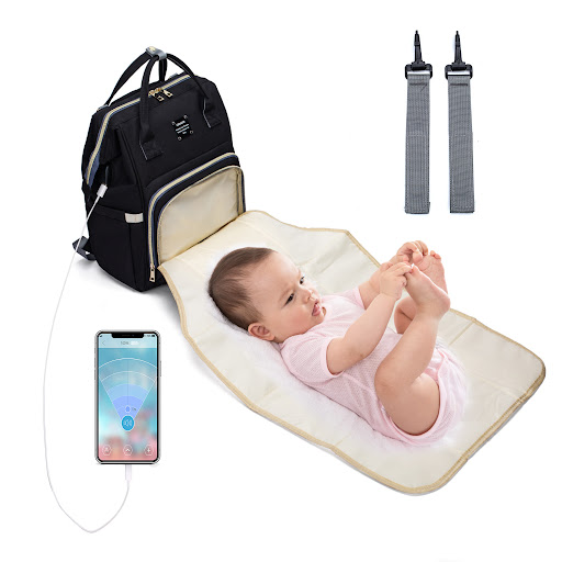 Title 5, Multifunctional Large Capacity Mommy Backpack p...
