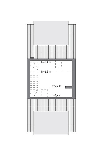 Stosowny - wariant I - M235a - Rzut poddasza