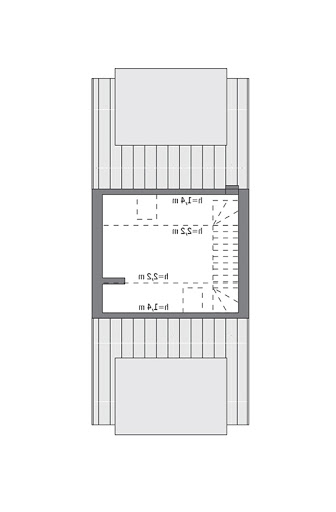 Stosowny - wariant I - M235a - Rzut poddasza