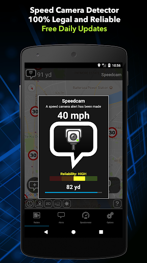 Radarbot Free: Speed Camera Detector & Speedometer