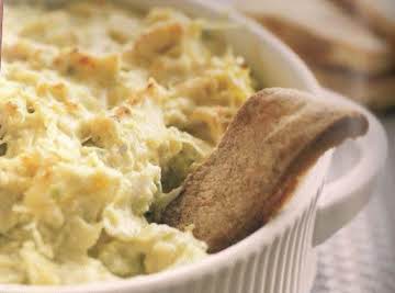 Warm Artichoke Dip with Scallions and Jalapenos