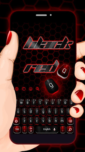 Classic Black Red Keyboard