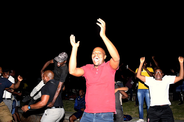fan park viewing of the 2024 African Cup of Nations semi-final match, between South Africa’s Bafana Bafana and Nigeria’s Super Eagles soccer teams, at Freedom Park Amphitheatre, Pretoria. South Africa.