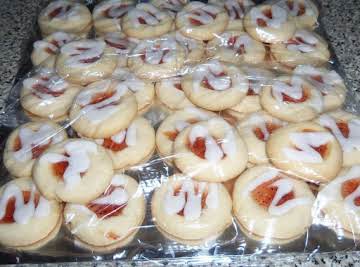 Rasberry Almond Shortbread Thumbprints