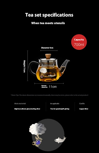 Title 4, Thick, high-temperature resistant glass teapot ...