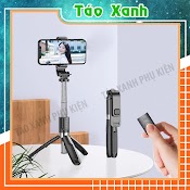 Gậy Chụp Ảnh Selfie Kèm Điều Khiển Từ Xa Remote Kiêm Tripod Giá Đỡ Điện Thoại