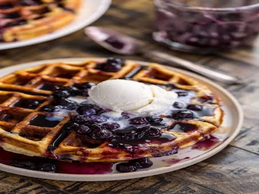 Mix Berry Cream Cheese Waffles + 150ML IceCream