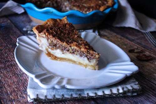 Bourbon Cheesecake Pecan Pie