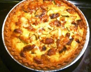 Nor's Sausage Cheddar Zucchini Quiche