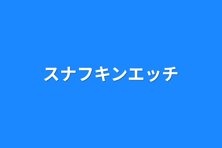 「スナフキンエッチ」のメインビジュアル